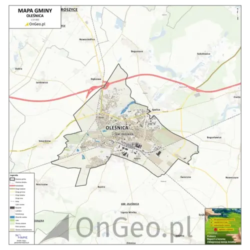 Mapa Oleśnicy